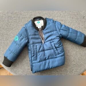 Cozy Blue Kids Car Seat Puffer Jacket